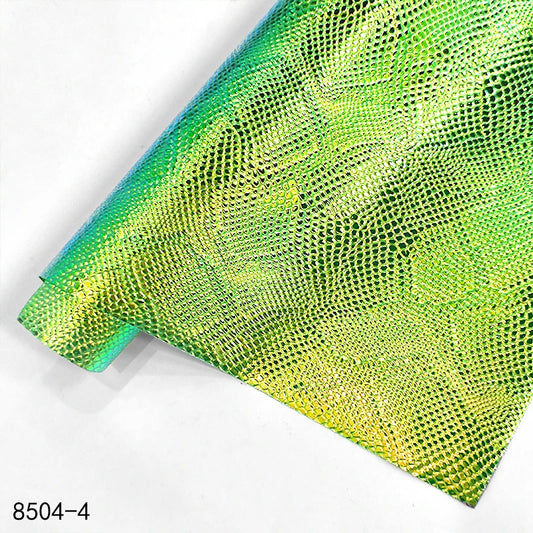 0.4mm Lizard Pattern PVC Fabric Waterproof Holographic Embossed PVC Film for Bags